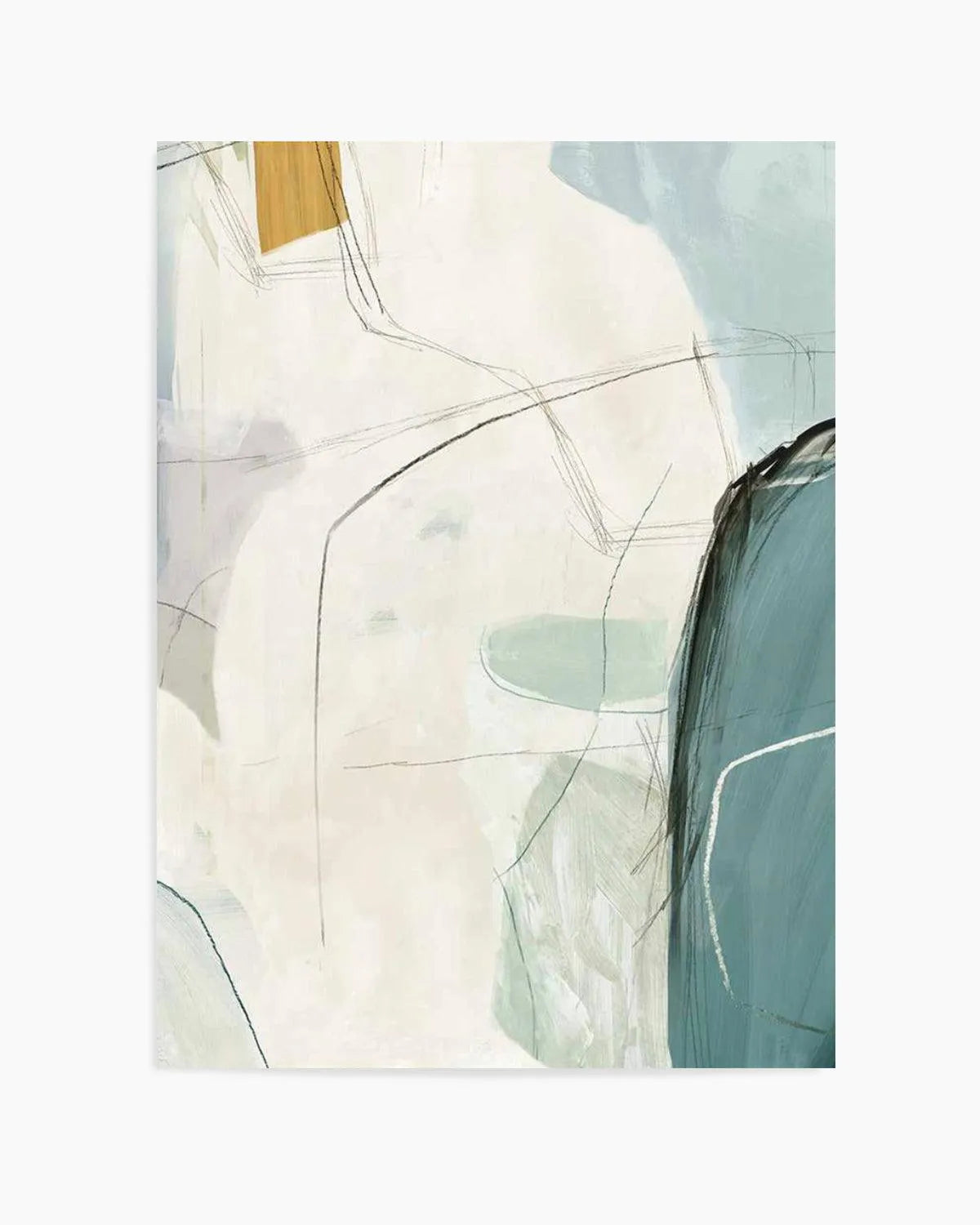 Sketches 'In Teal' No 2 Art Print from Olive et Oriel where you can shop wallpaper and artworks online