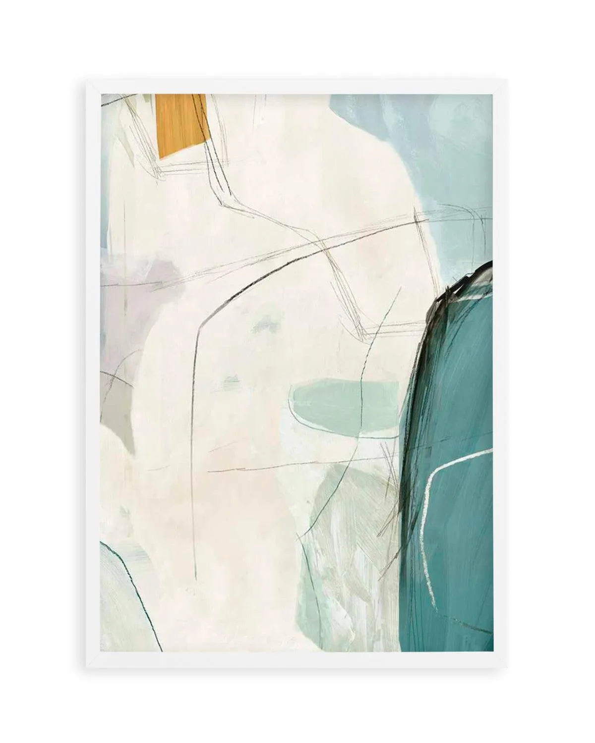 Sketches 'In Teal' No 2 Art Print from Olive et Oriel where you can shop wallpaper and artworks online