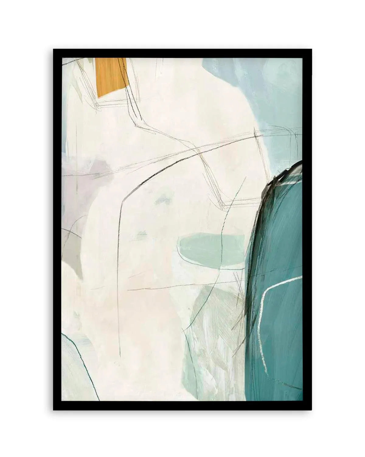 Sketches 'In Teal' No 2 Art Print from Olive et Oriel where you can shop wallpaper and artworks online