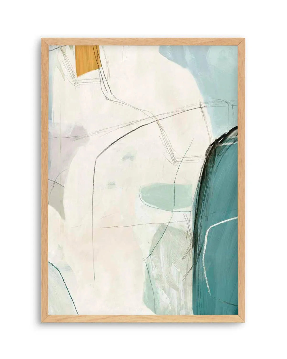 Sketches 'In Teal' No 2 Art Print from Olive et Oriel where you can shop wallpaper and artworks online