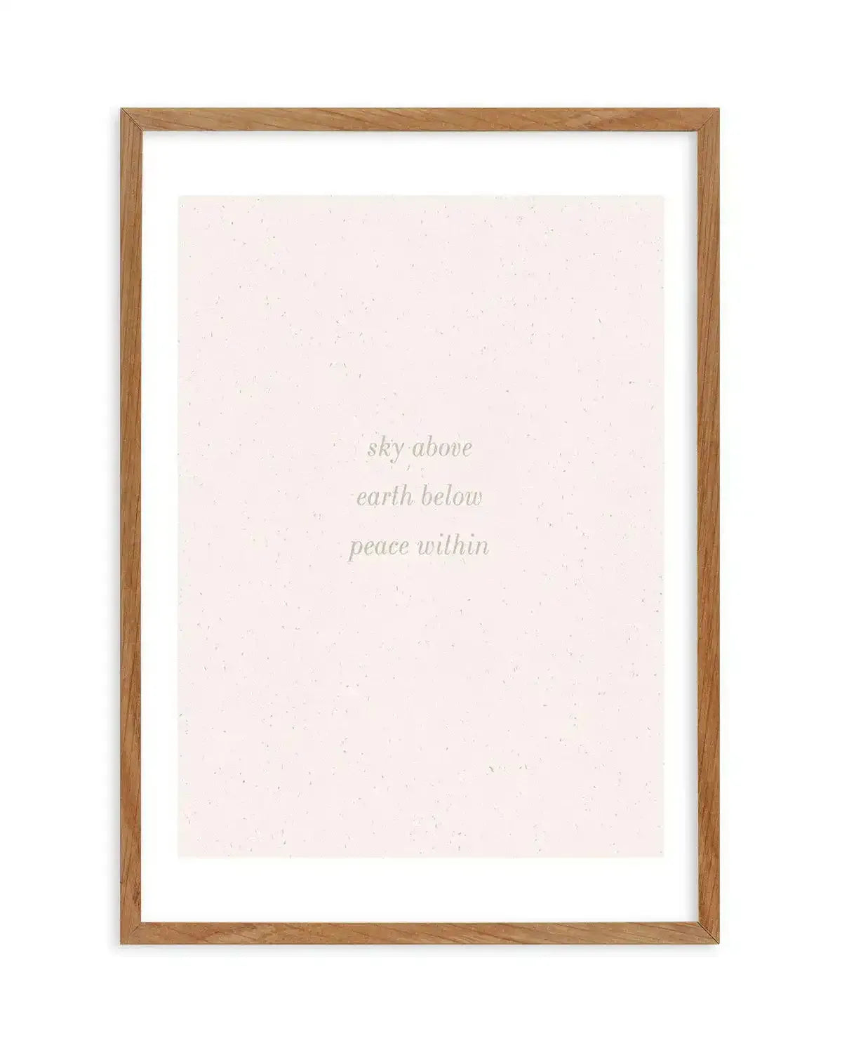 Sky Above, Earth Below, Peace Within Art Print-PRINT-Olive et Oriel-Olive et Oriel-50x70 cm | 19.6" x 27.5"-Walnut-With White Border-Buy-Australian-Art-Prints-Online-with-Olive-et-Oriel-Your-Artwork-Specialists-Austrailia-Decorate-With-Coastal-Photo-Wall-Art-Prints-From-Our-Beach-House-Artwork-Collection-Fine-Poster-and-Framed-Artwork