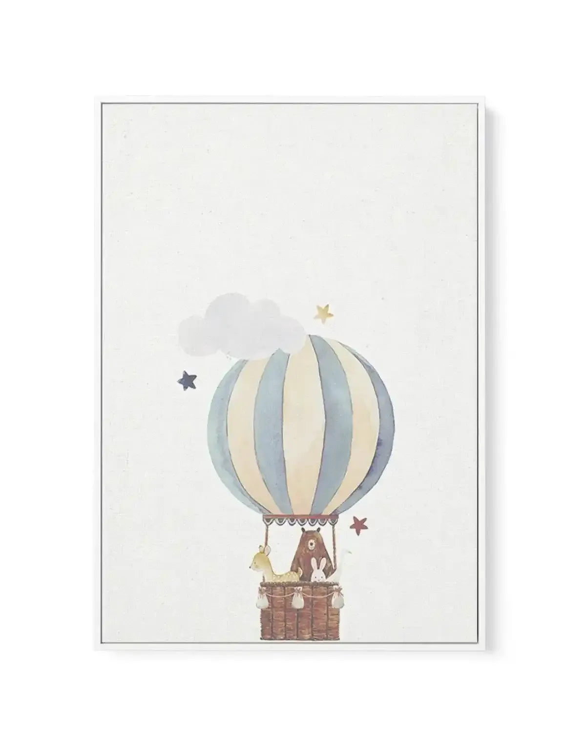 Sky Friends on Linen II | Framed Canvas-CANVAS-You can shop wall art online with Olive et Oriel for everything from abstract art to fun kids wall art. Our beautiful modern art prints and canvas art are available from large canvas prints to wall art paintings and our proudly Australian artwork collection offers only the highest quality framed large wall art and canvas art Australia - You can buy fashion photography prints or Hampton print posters and paintings on canvas from Olive et Oriel and ha