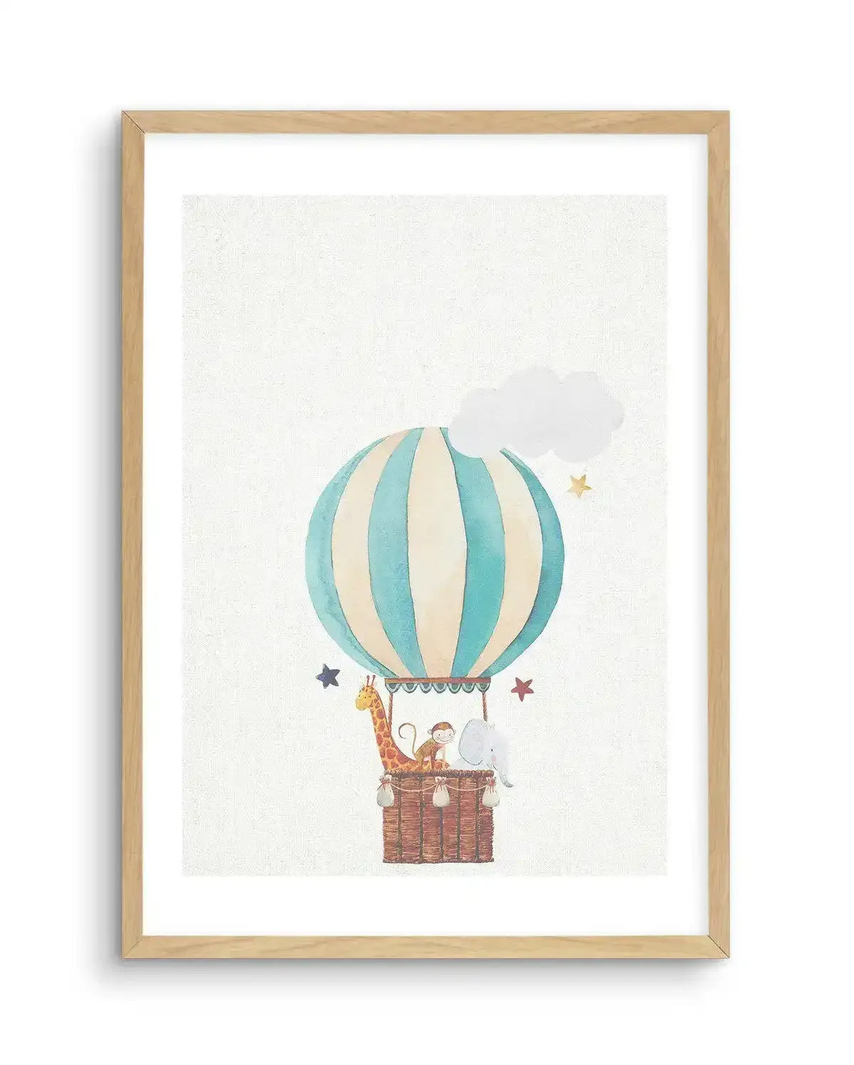Sky Friends on Linen III Art Print-PRINT-Olive et Oriel-Olive et Oriel-A5 | 5.8" x 8.3" | 14.8 x 21cm-Oak-With White Border-Buy-Australian-Art-Prints-Online-with-Olive-et-Oriel-Your-Artwork-Specialists-Austrailia-Decorate-With-Coastal-Photo-Wall-Art-Prints-From-Our-Beach-House-Artwork-Collection-Fine-Poster-and-Framed-Artwork
