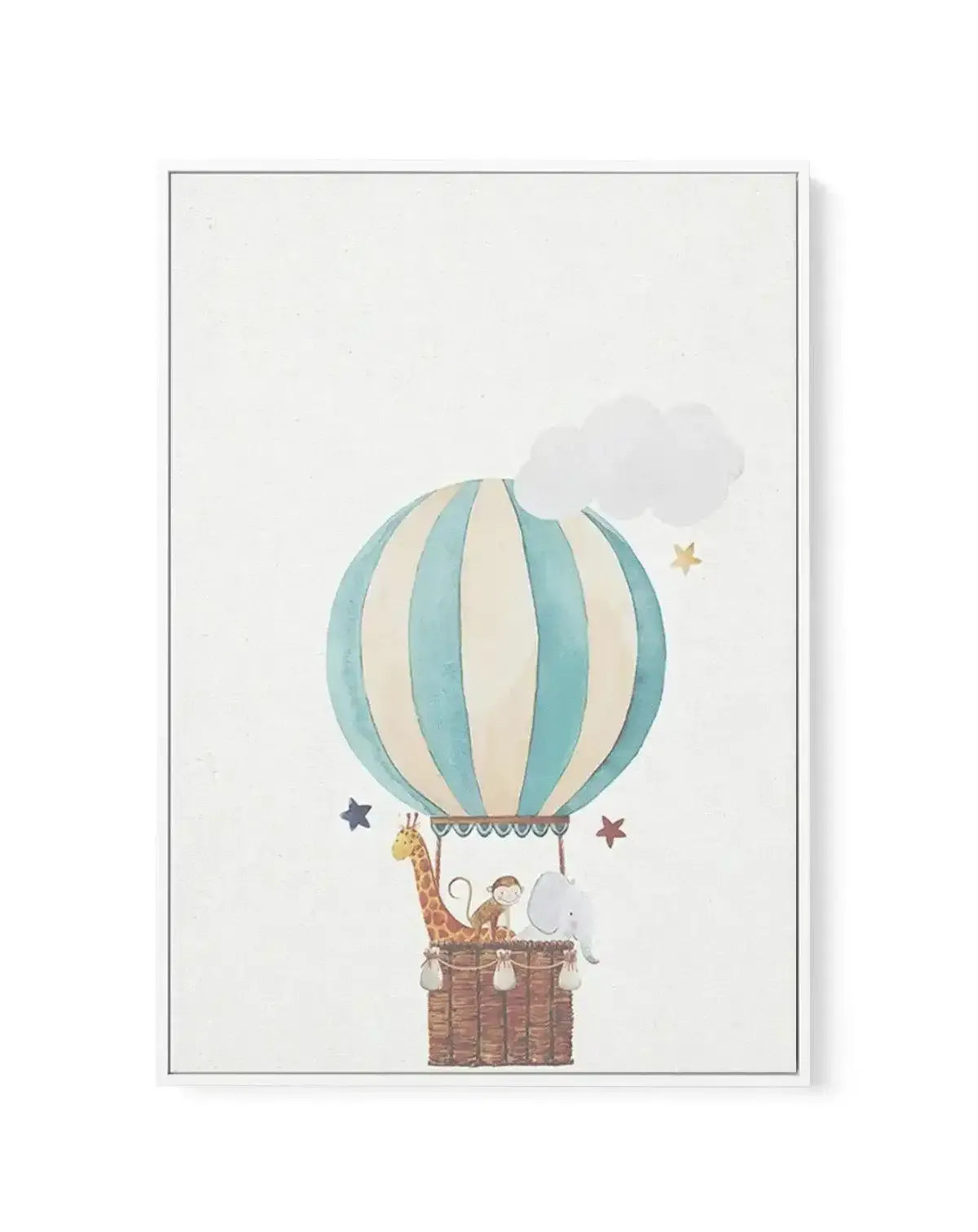 Sky Friends on Linen III | Framed Canvas-CANVAS-You can shop wall art online with Olive et Oriel for everything from abstract art to fun kids wall art. Our beautiful modern art prints and canvas art are available from large canvas prints to wall art paintings and our proudly Australian artwork collection offers only the highest quality framed large wall art and canvas art Australia - You can buy fashion photography prints or Hampton print posters and paintings on canvas from Olive et Oriel and h