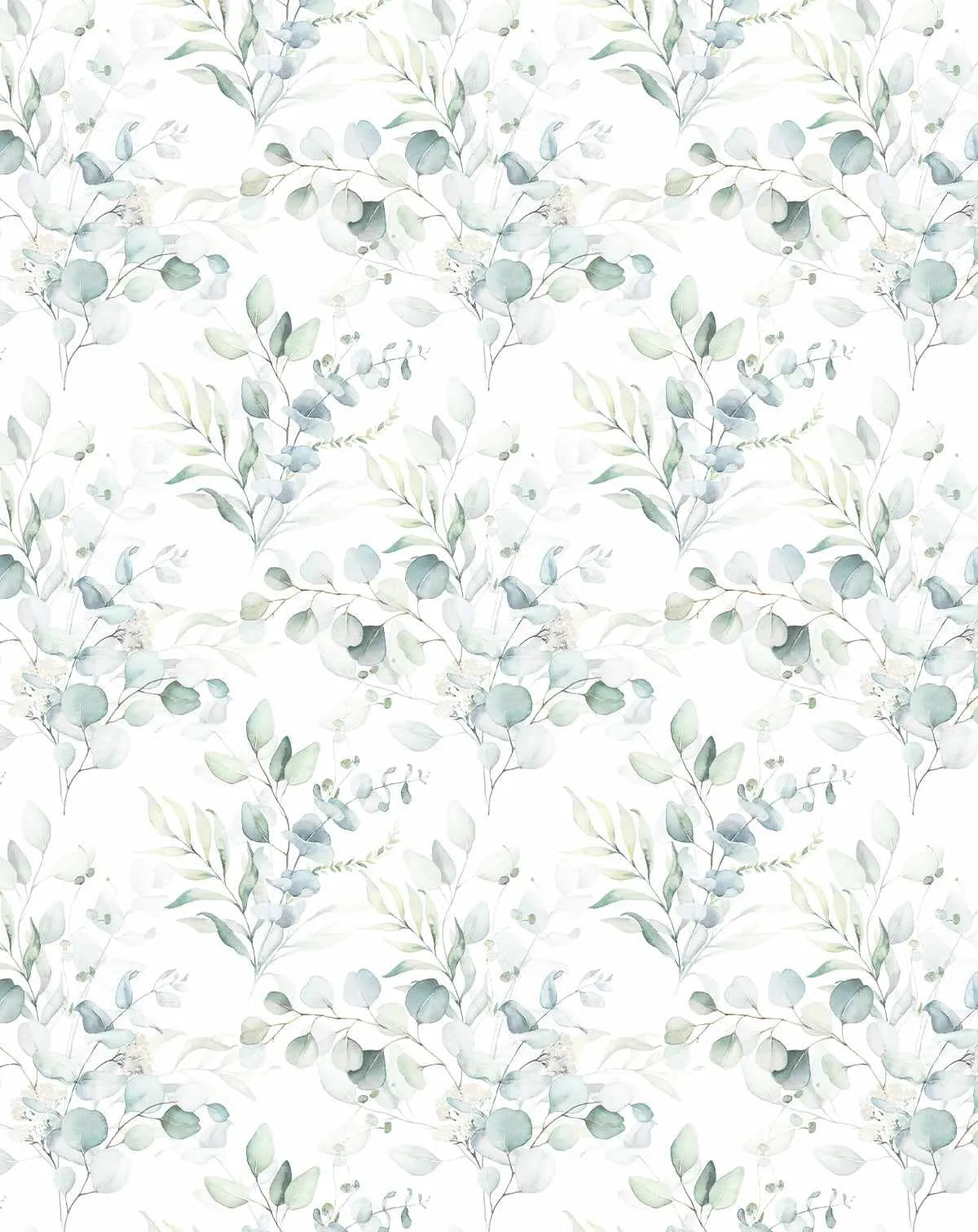 Soft Eucalyptus Wallpaper - Olive et Oriel