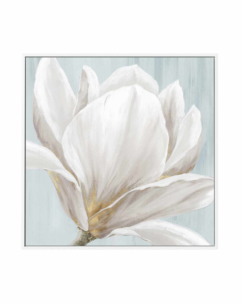 Soft White I | Framed Canvas Art Print