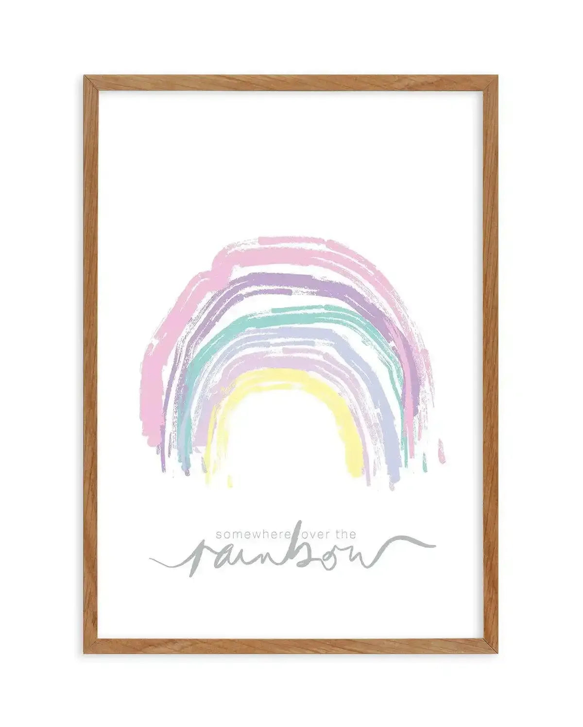 Somewhere Over The Rainbow Art Print-PRINT-Olive et Oriel-Olive et Oriel-50x70 cm | 19.6" x 27.5"-Walnut-With White Border-Buy-Australian-Art-Prints-Online-with-Olive-et-Oriel-Your-Artwork-Specialists-Austrailia-Decorate-With-Coastal-Photo-Wall-Art-Prints-From-Our-Beach-House-Artwork-Collection-Fine-Poster-and-Framed-Artwork
