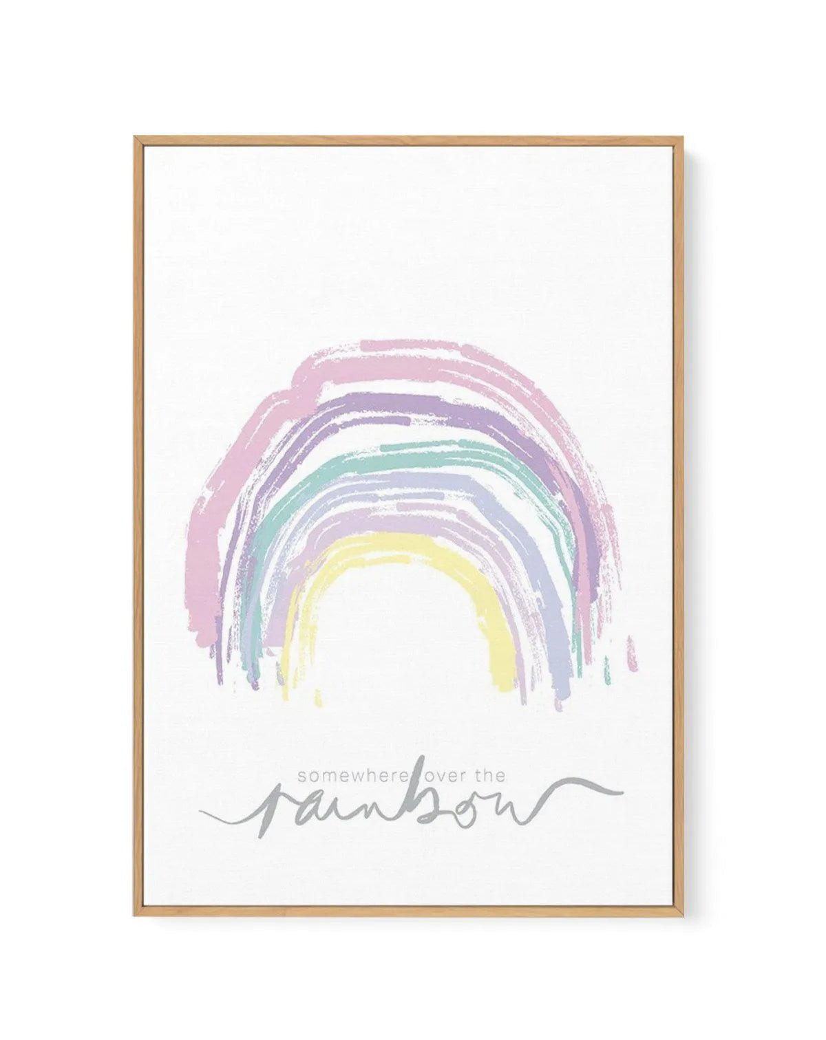Somewhere Over The Rainbow | Framed Canvas-CANVAS-You can shop wall art online with Olive et Oriel for everything from abstract art to fun kids wall art. Our beautiful modern art prints and canvas art are available from large canvas prints to wall art paintings and our proudly Australian artwork collection offers only the highest quality framed large wall art and canvas art Australia - You can buy fashion photography prints or Hampton print posters and paintings on canvas from Olive et Oriel and