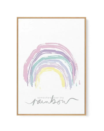 Somewhere Over The Rainbow | Framed Canvas-CANVAS-You can shop wall art online with Olive et Oriel for everything from abstract art to fun kids wall art. Our beautiful modern art prints and canvas art are available from large canvas prints to wall art paintings and our proudly Australian artwork collection offers only the highest quality framed large wall art and canvas art Australia - You can buy fashion photography prints or Hampton print posters and paintings on canvas from Olive et Oriel and