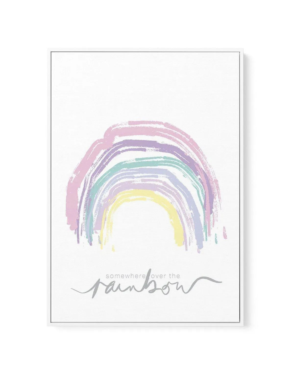 Somewhere Over The Rainbow | Framed Canvas-CANVAS-You can shop wall art online with Olive et Oriel for everything from abstract art to fun kids wall art. Our beautiful modern art prints and canvas art are available from large canvas prints to wall art paintings and our proudly Australian artwork collection offers only the highest quality framed large wall art and canvas art Australia - You can buy fashion photography prints or Hampton print posters and paintings on canvas from Olive et Oriel and