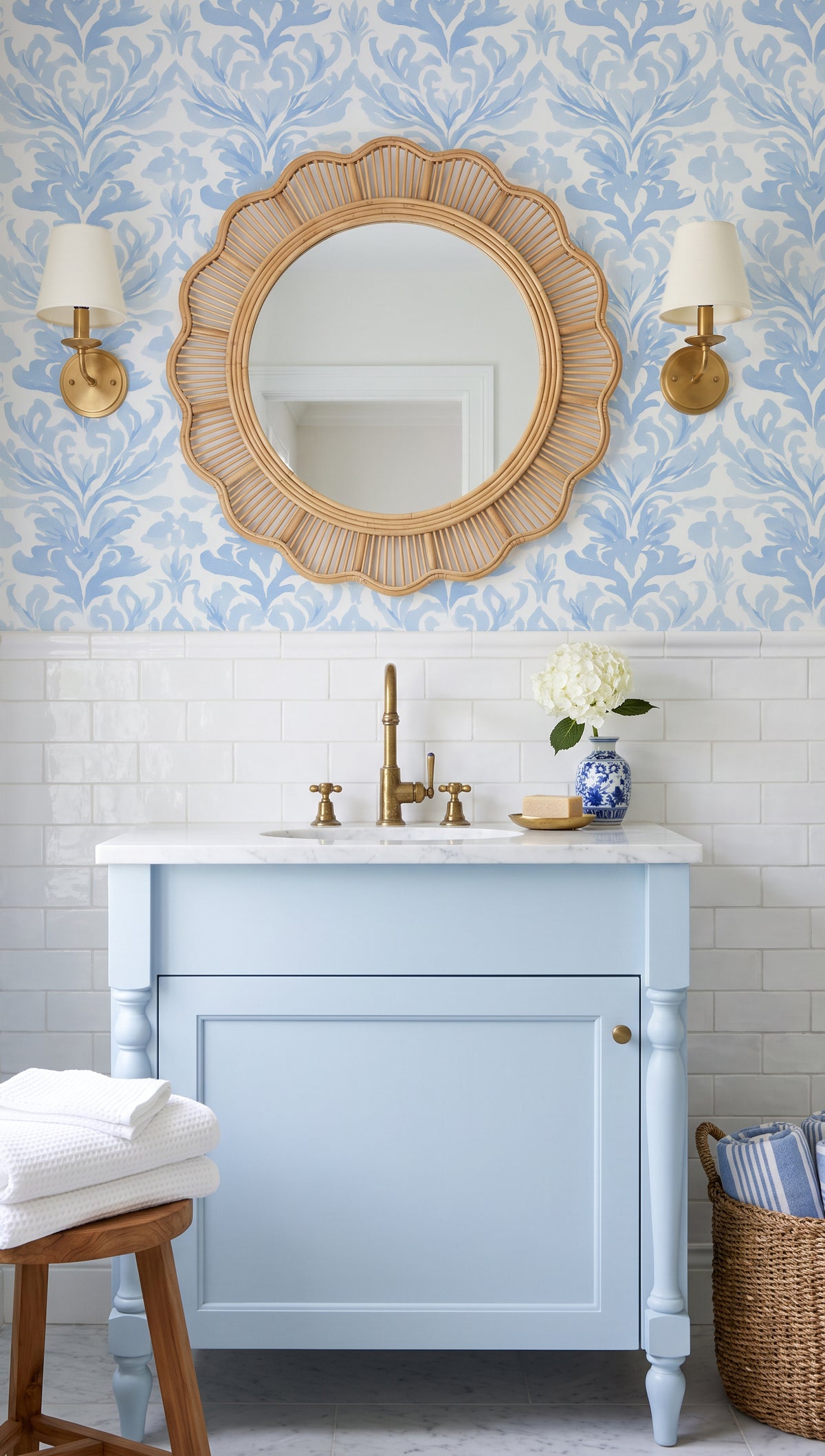 Southampton Light Blue Wallpaper