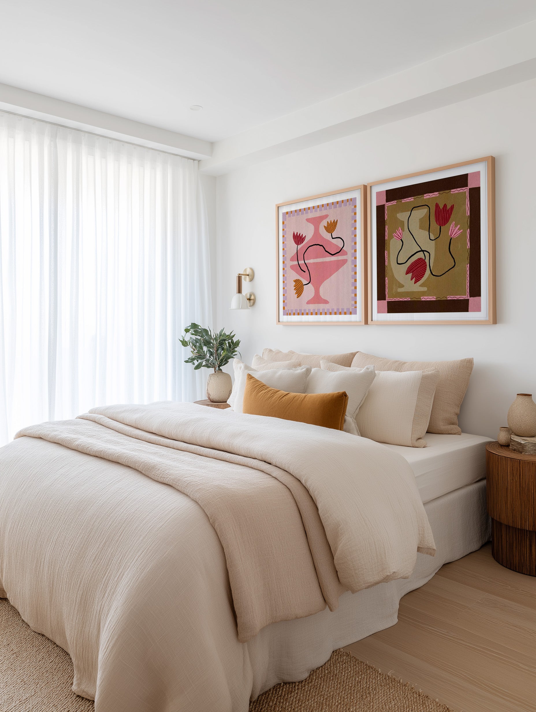 Out of Vase Blooms 4 by Shatha Al Dafai | Art Print from Olive et Oriel where you can shop wallpaper and artworks online