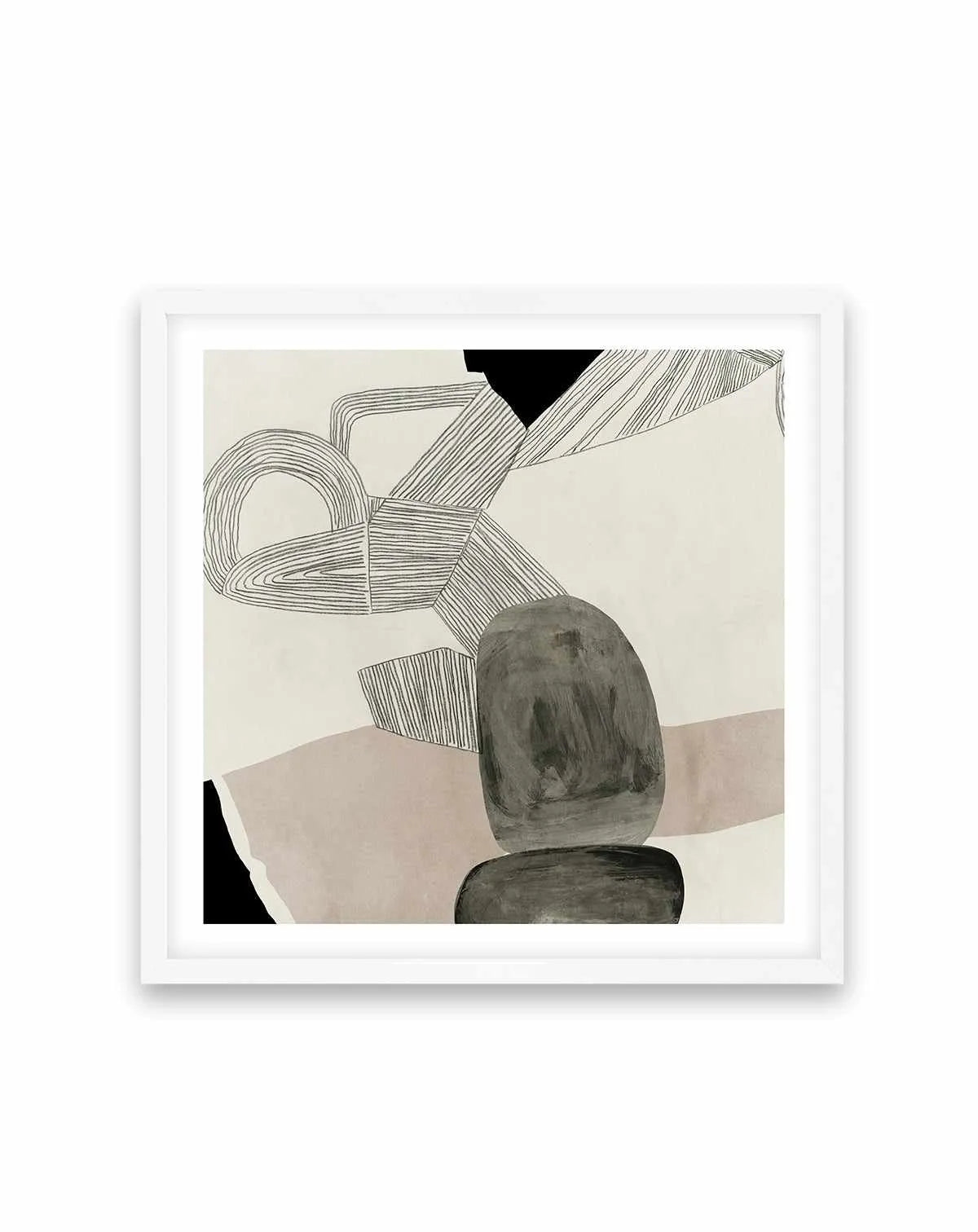 Stacks On No 1 Square Art Print from Olive et Oriel where you can shop wallpaper and artworks online