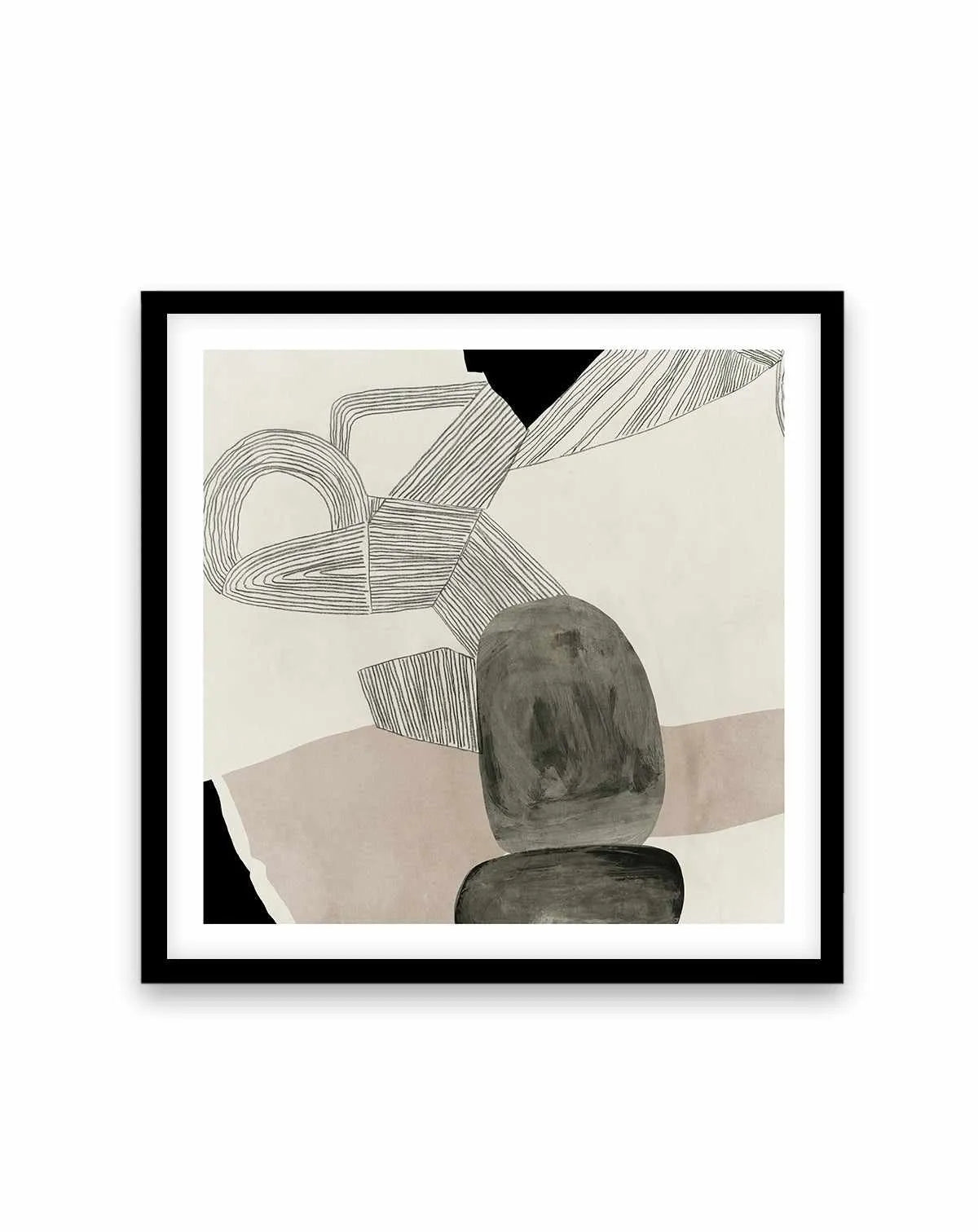 Stacks On No 1 Square Art Print from Olive et Oriel where you can shop wallpaper and artworks online