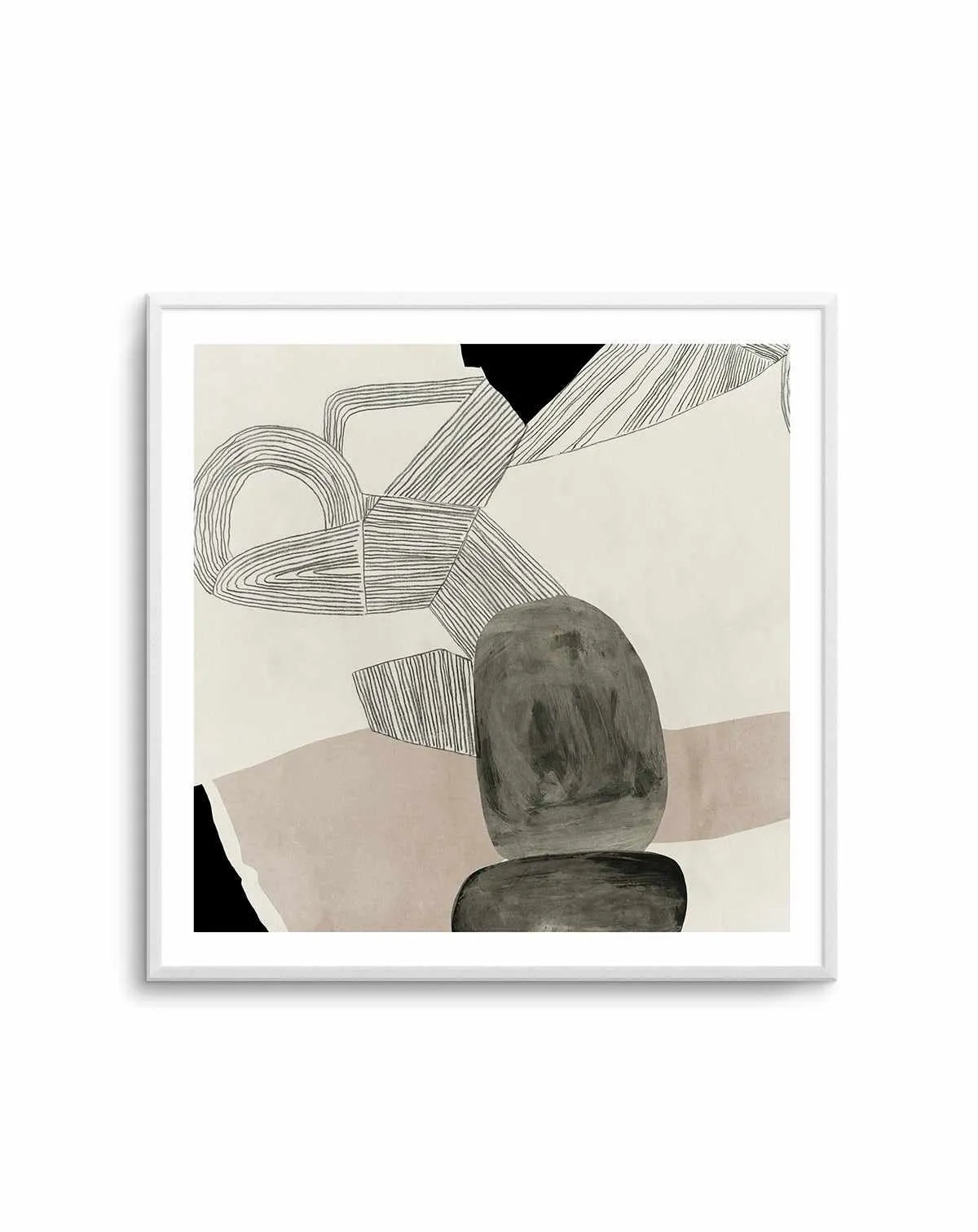 Stacks On No 1 Square Art Print from Olive et Oriel where you can shop wallpaper and artworks online