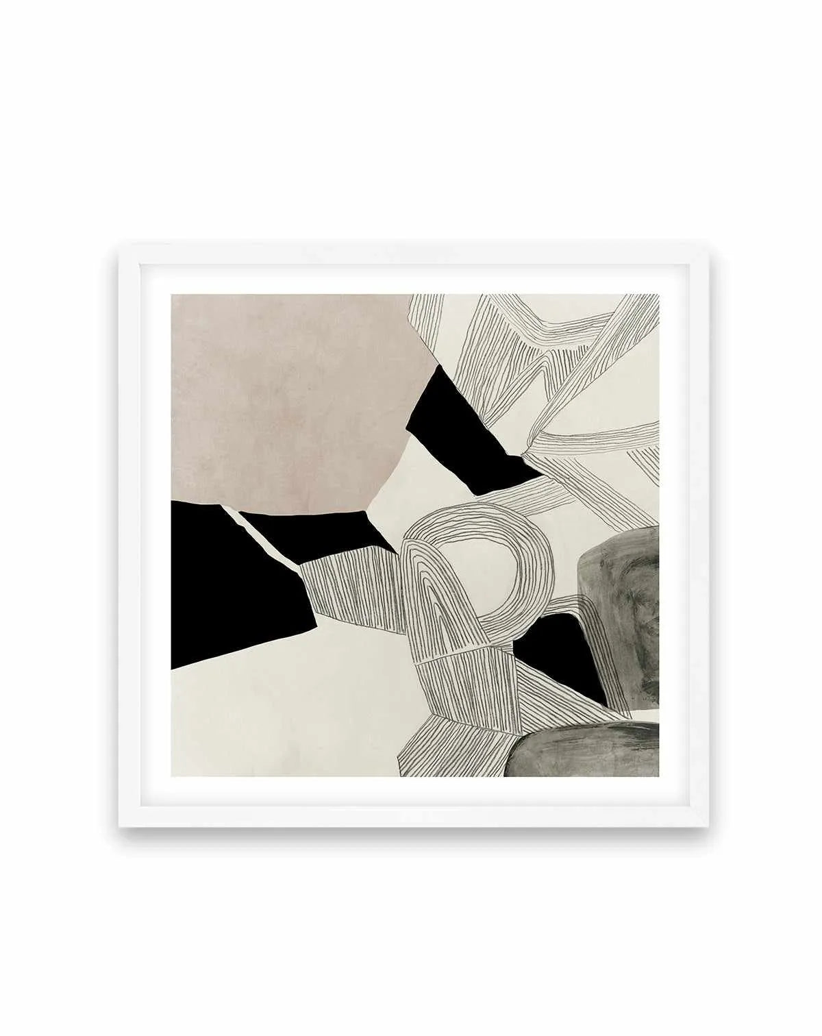 Stacks On No 2 Square Art Print from Olive et Oriel where you can shop wallpaper and artworks online
