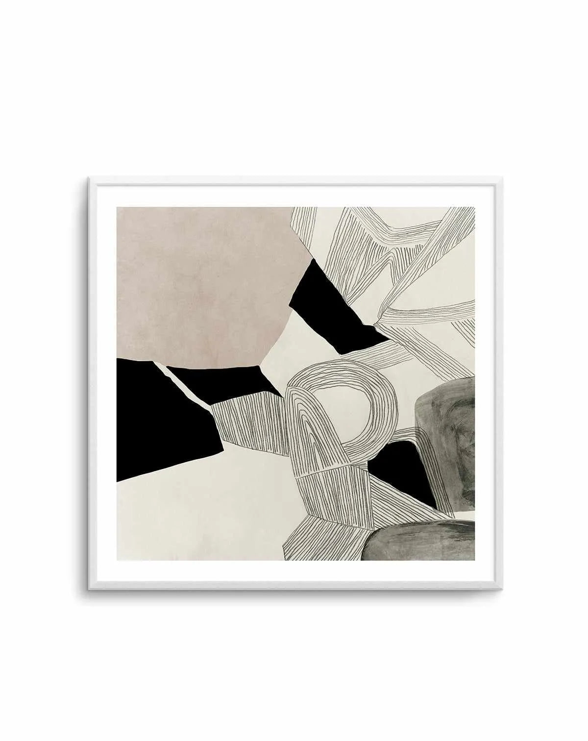 Stacks On No 2 Square Art Print from Olive et Oriel where you can shop wallpaper and artworks online