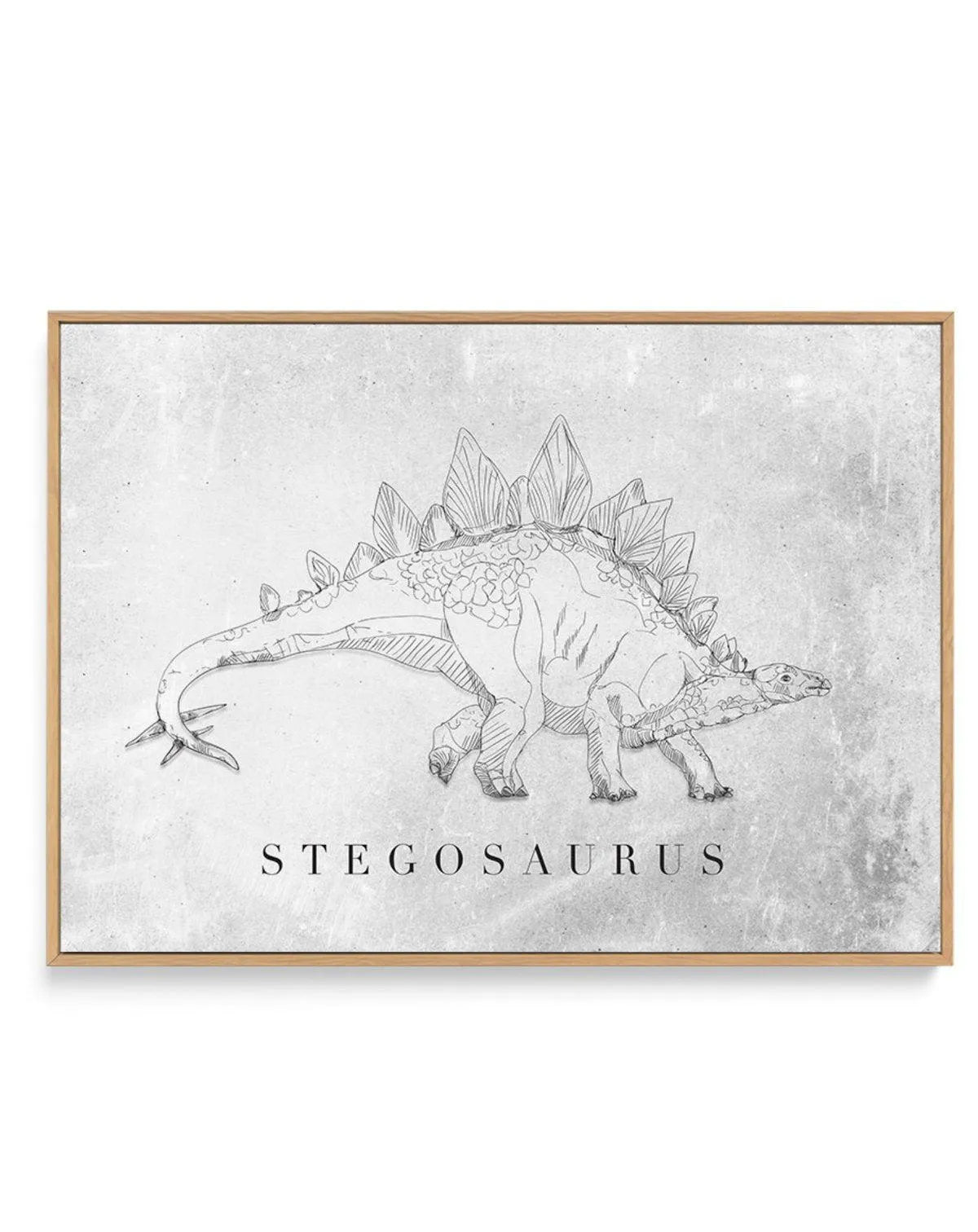 Stegosaurus LS | Dinosaur Collection | Framed Canvas-CANVAS-You can shop wall art online with Olive et Oriel for everything from abstract art to fun kids wall art. Our beautiful modern art prints and canvas art are available from large canvas prints to wall art paintings and our proudly Australian artwork collection offers only the highest quality framed large wall art and canvas art Australia - You can buy fashion photography prints or Hampton print posters and paintings on canvas from Olive et