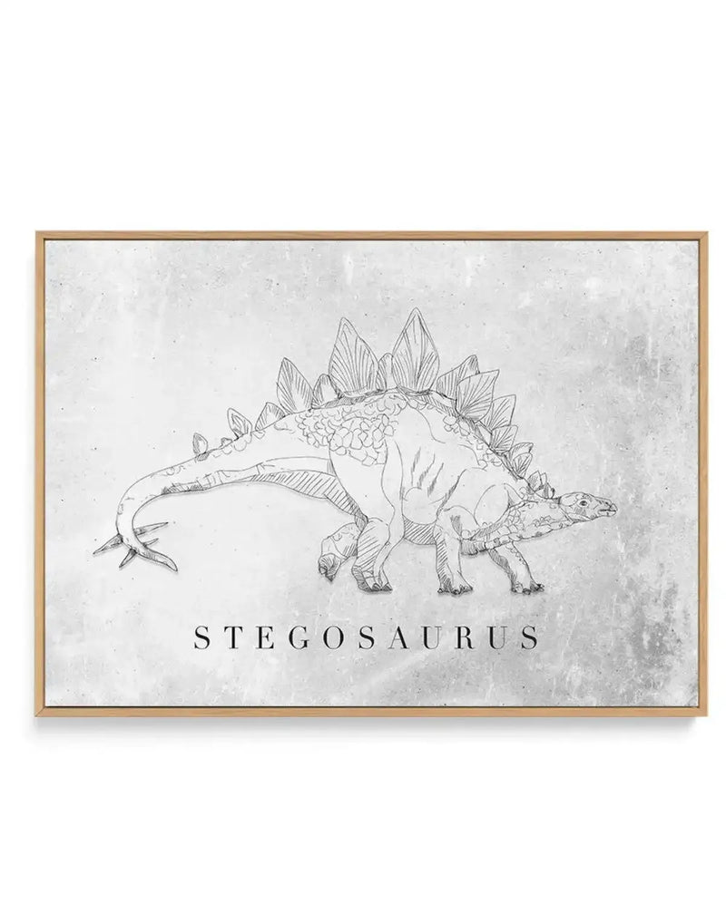 Stegosaurus LS | Dinosaur Collection | Framed Canvas-CANVAS-You can shop wall art online with Olive et Oriel for everything from abstract art to fun kids wall art. Our beautiful modern art prints and canvas art are available from large canvas prints to wall art paintings and our proudly Australian artwork collection offers only the highest quality framed large wall art and canvas art Australia - You can buy fashion photography prints or Hampton print posters and paintings on canvas from Olive et