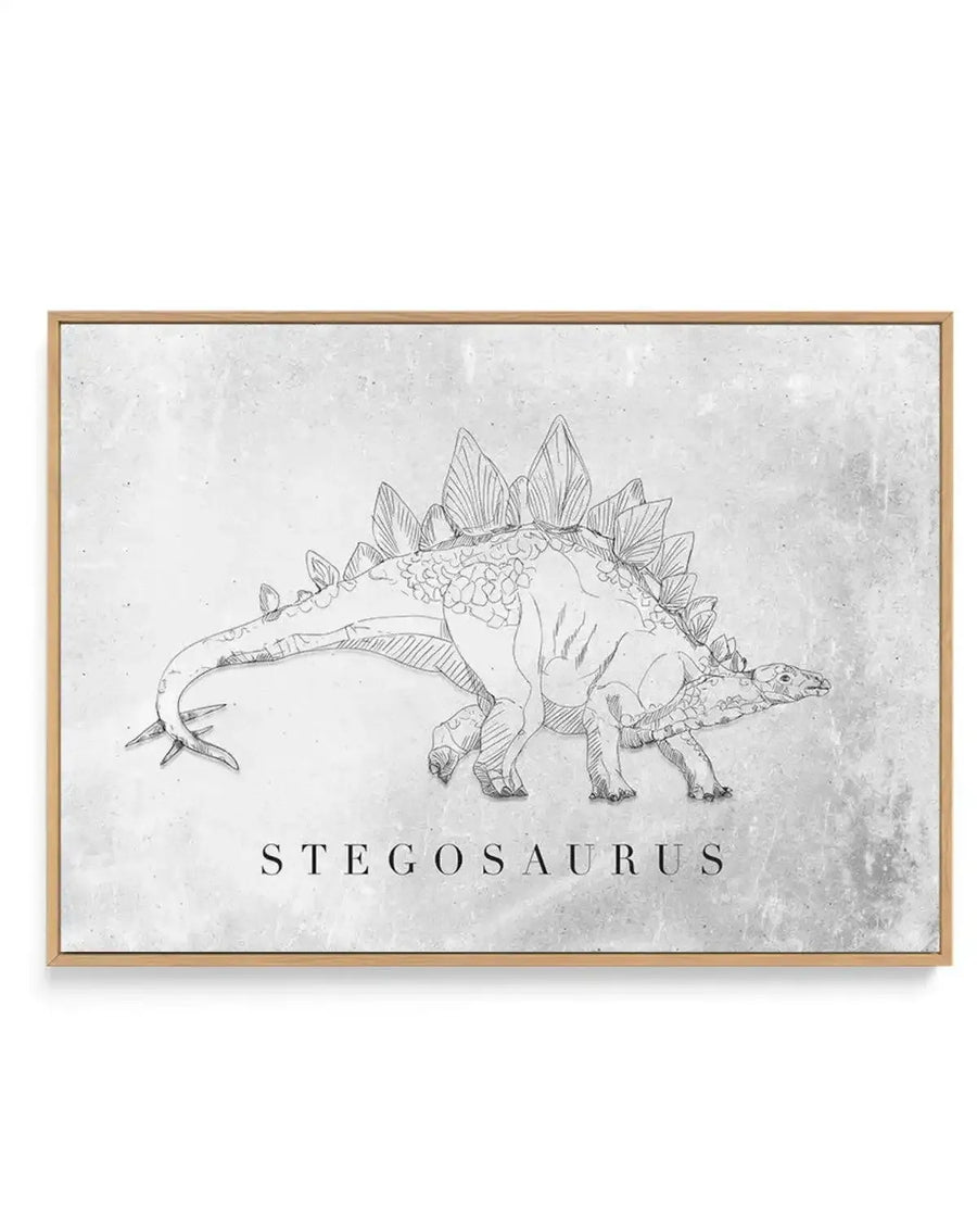Stegosaurus LS | Dinosaur Collection | Framed Canvas-CANVAS-You can shop wall art online with Olive et Oriel for everything from abstract art to fun kids wall art. Our beautiful modern art prints and canvas art are available from large canvas prints to wall art paintings and our proudly Australian artwork collection offers only the highest quality framed large wall art and canvas art Australia - You can buy fashion photography prints or Hampton print posters and paintings on canvas from Olive et