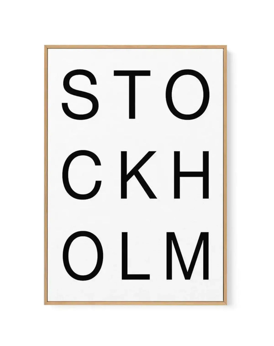 Stockholm | Framed Canvas-CANVAS-You can shop wall art online with Olive et Oriel for everything from abstract art to fun kids wall art. Our beautiful modern art prints and canvas art are available from large canvas prints to wall art paintings and our proudly Australian artwork collection offers only the highest quality framed large wall art and canvas art Australia - You can buy fashion photography prints or Hampton print posters and paintings on canvas from Olive et Oriel and have them delive