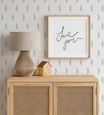 Half Moon in Seafoam Wallpaper from Olive et Oriel where you can shop wallpaper and artworks online