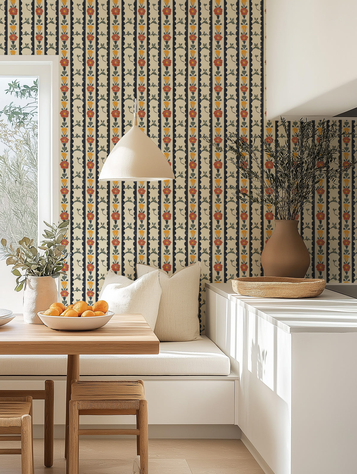 Puglia Wallpaper from Olive et Oriel where you can shop wallpaper and artworks online