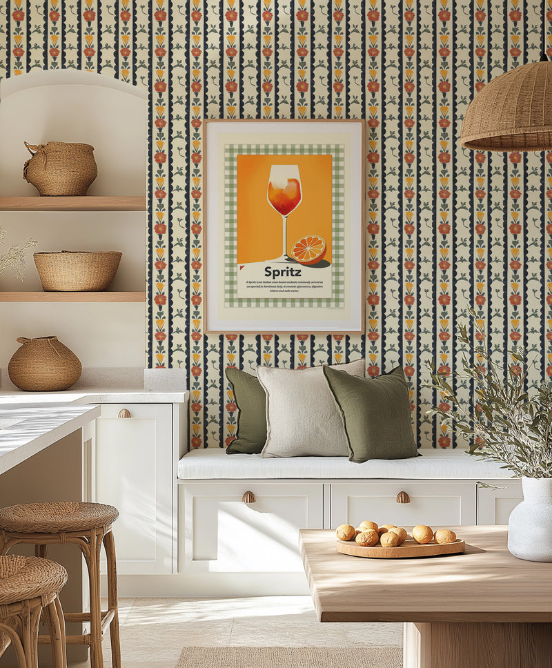 Puglia Wallpaper from Olive et Oriel where you can shop wallpaper and artworks online