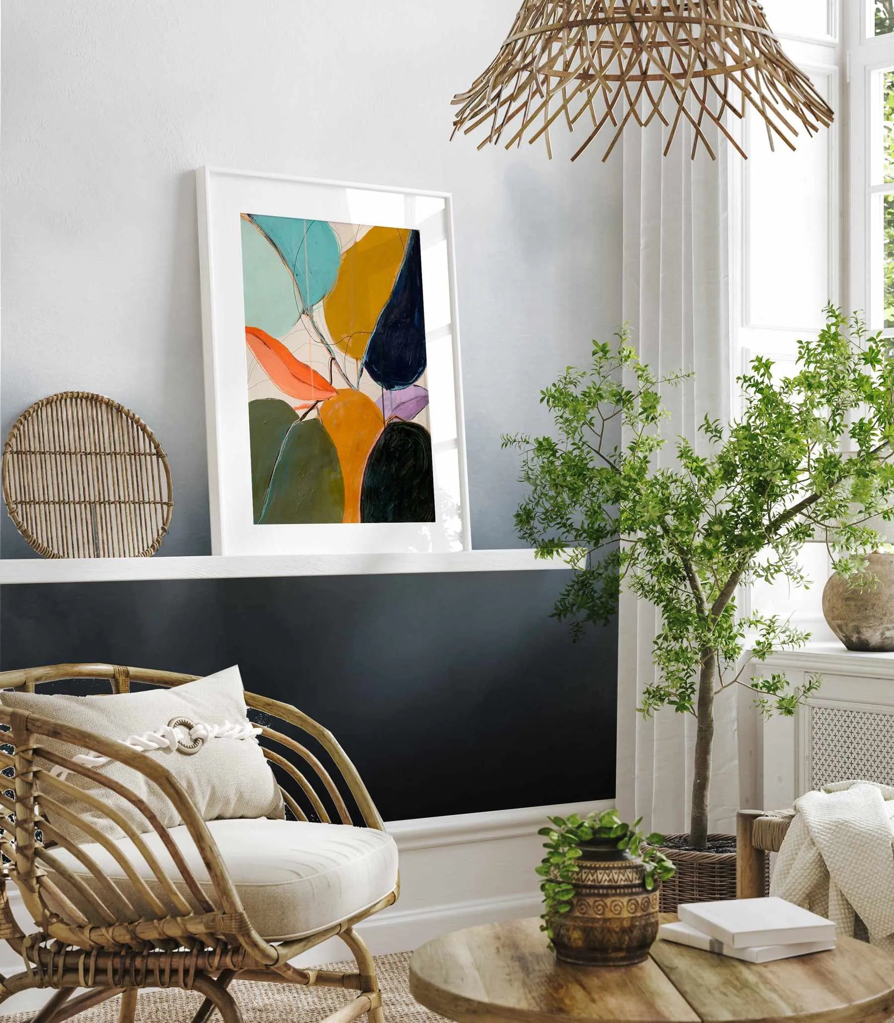 Almost Midnight in Navy Wallpaper from Olive et Oriel where you can shop wallpaper and artworks online