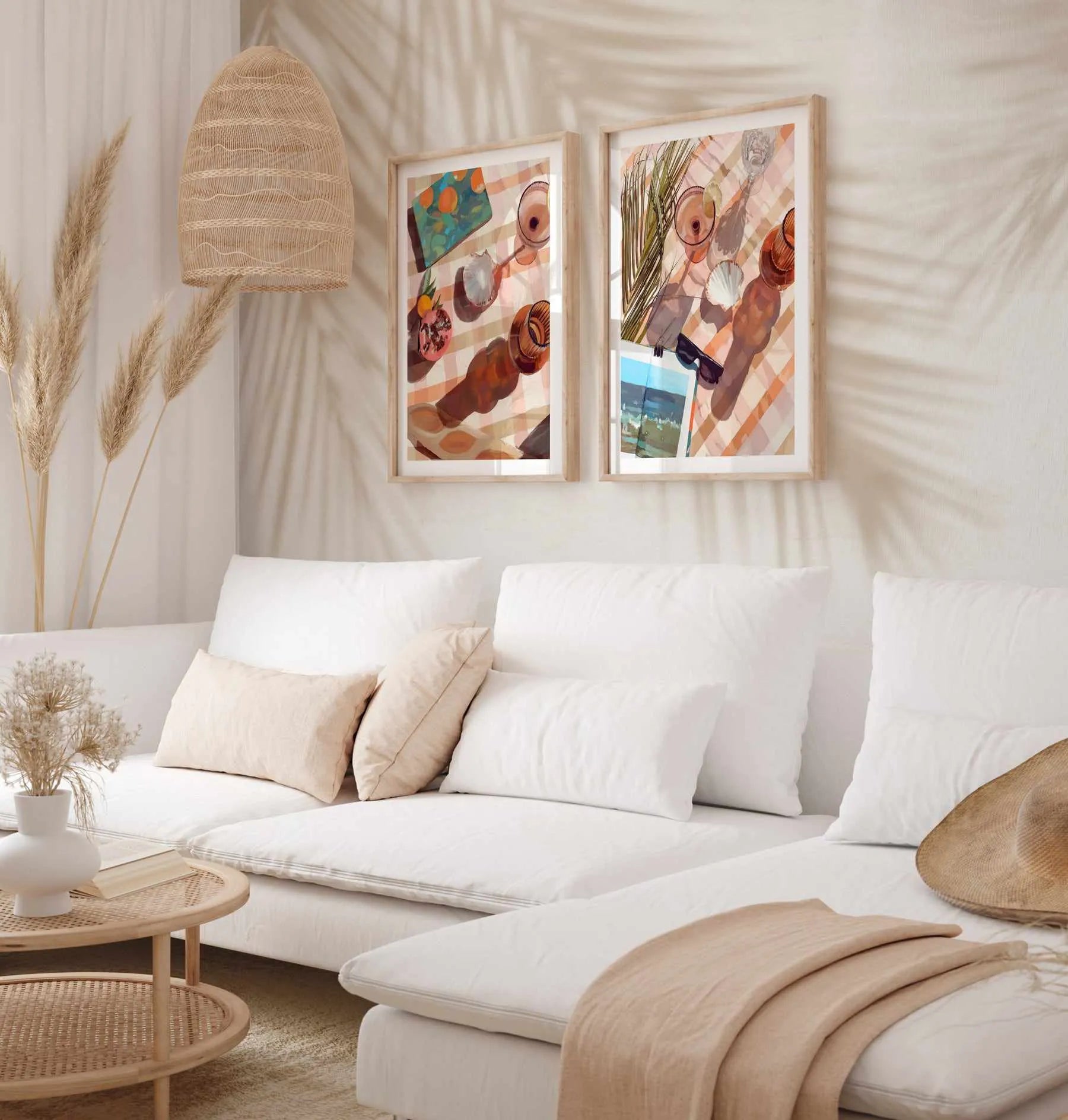 Golden Hour Mykonos Wallpaper from Olive et Oriel where you can shop wallpaper and artworks online