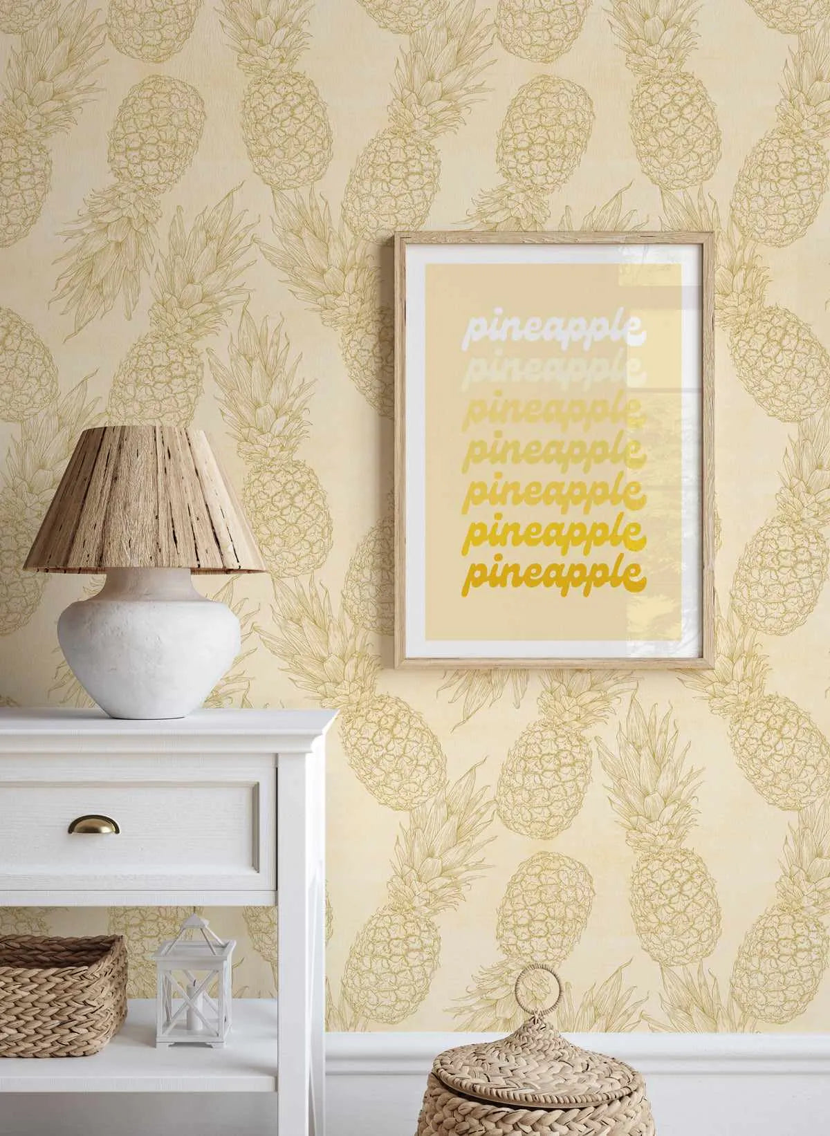 Pina Colada Wallpaper from Olive et Oriel where you can shop wallpaper and artworks online