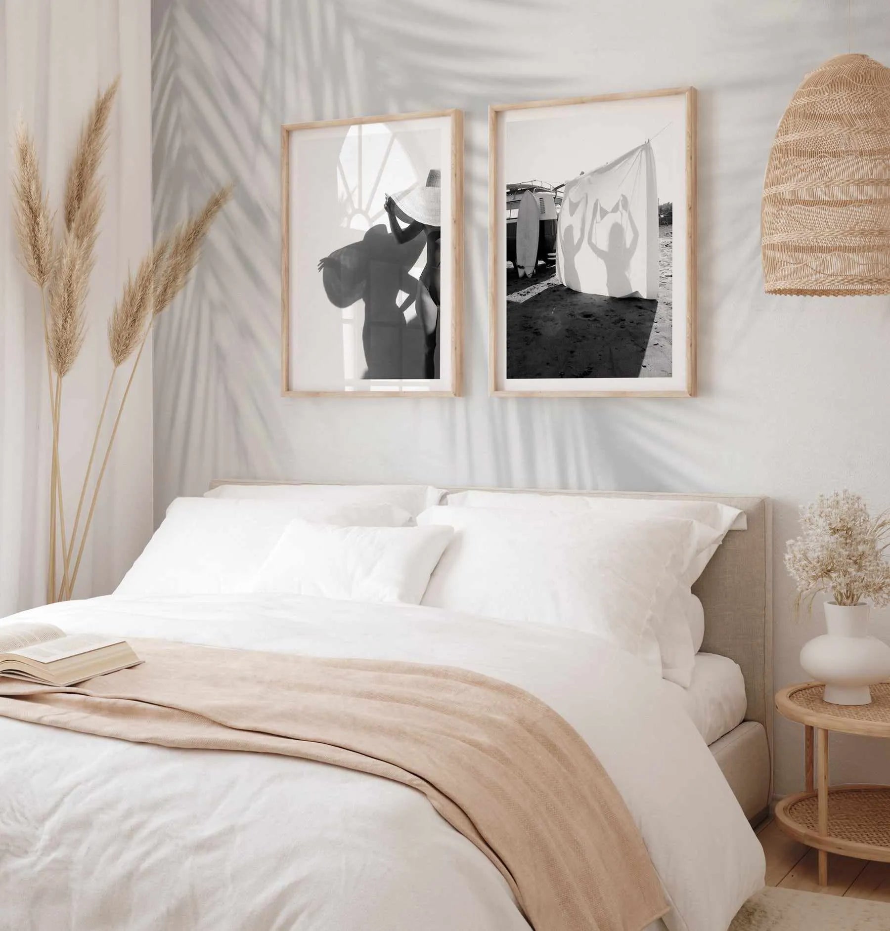 Morning Shadow Ibiza Wallpaper from Olive et Oriel where you can shop wallpaper and artworks online