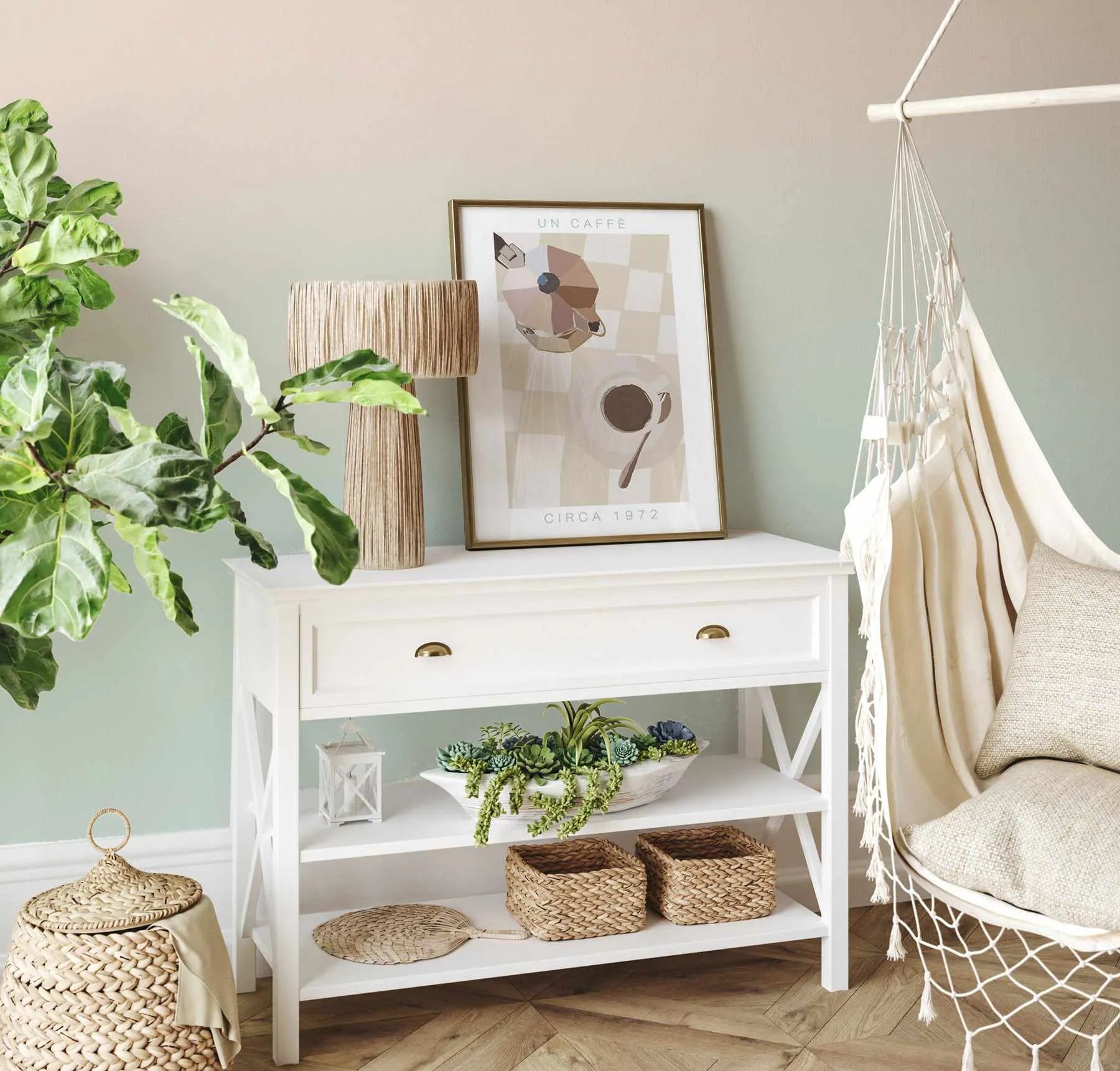 Aura in Eucalyptus Wallpaper from Olive et Oriel where you can shop wallpaper and artworks online