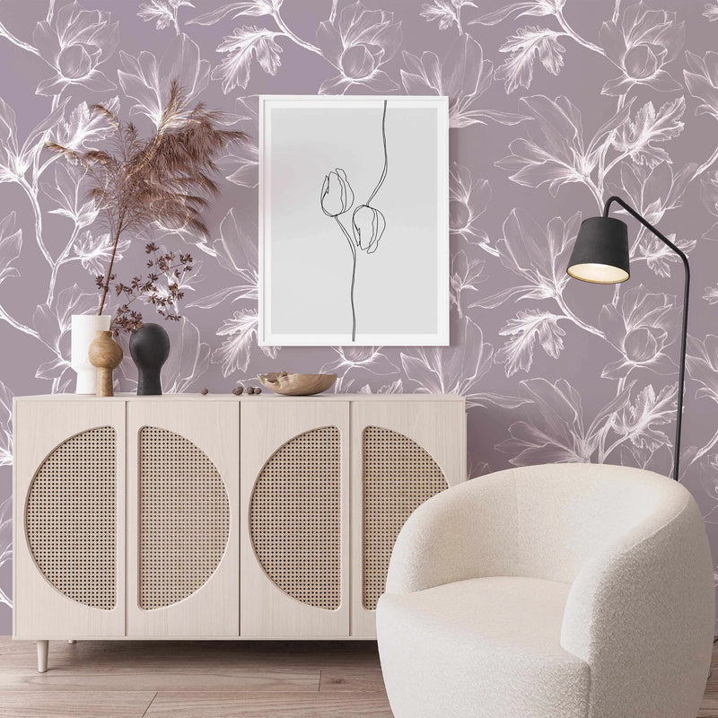 Autumn in Bloom Wallpaper from Olive et Oriel where you can shop wallpaper and artworks online