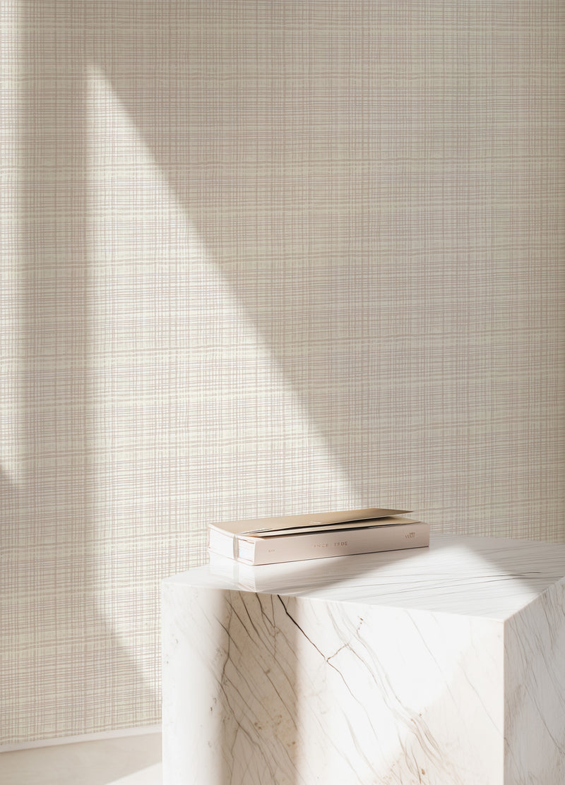 Vaucluse in Taupe Commercial Vinyl Wallcovering