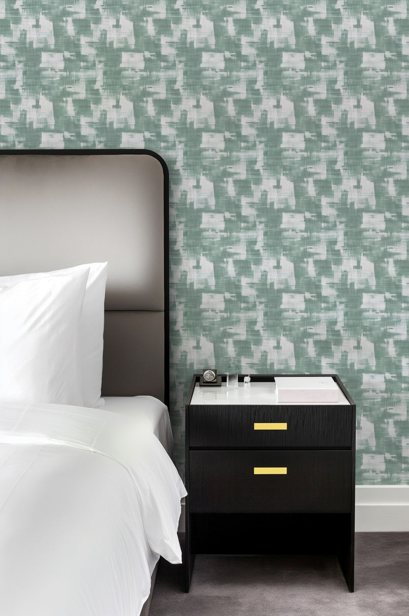 Louis in Moss Commercial Vinyl Wallcovering