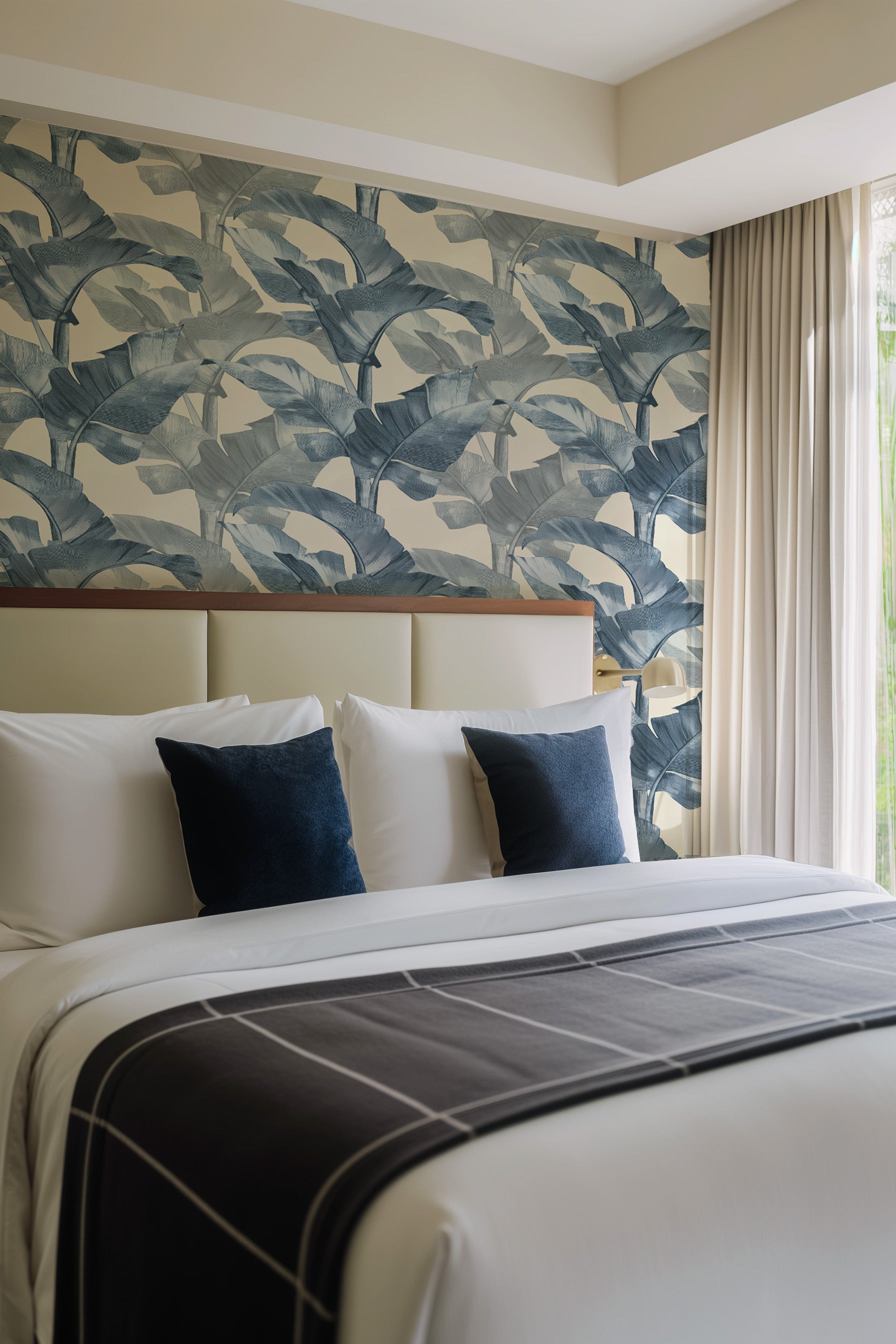 Bermuda in Aegean Blue Commercial Vinyl Wallcovering