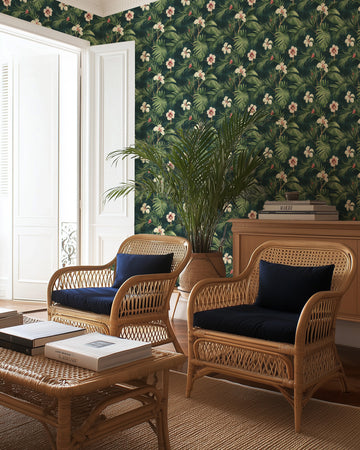 Island Colonial Wallpaper from Olive et Oriel where you can shop wallpaper and artworks online