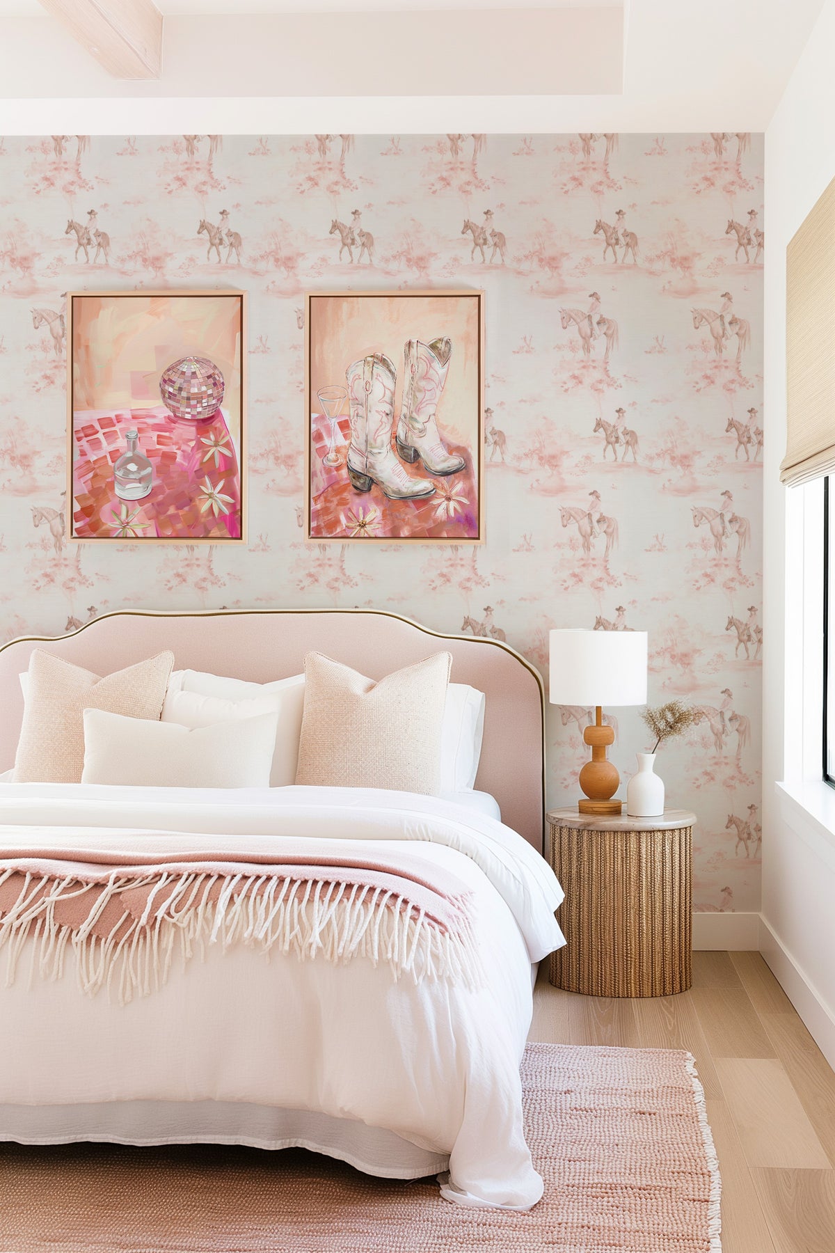 Cowgirl Chic Wallpaper from Olive et Oriel where you can shop wallpaper and artworks online