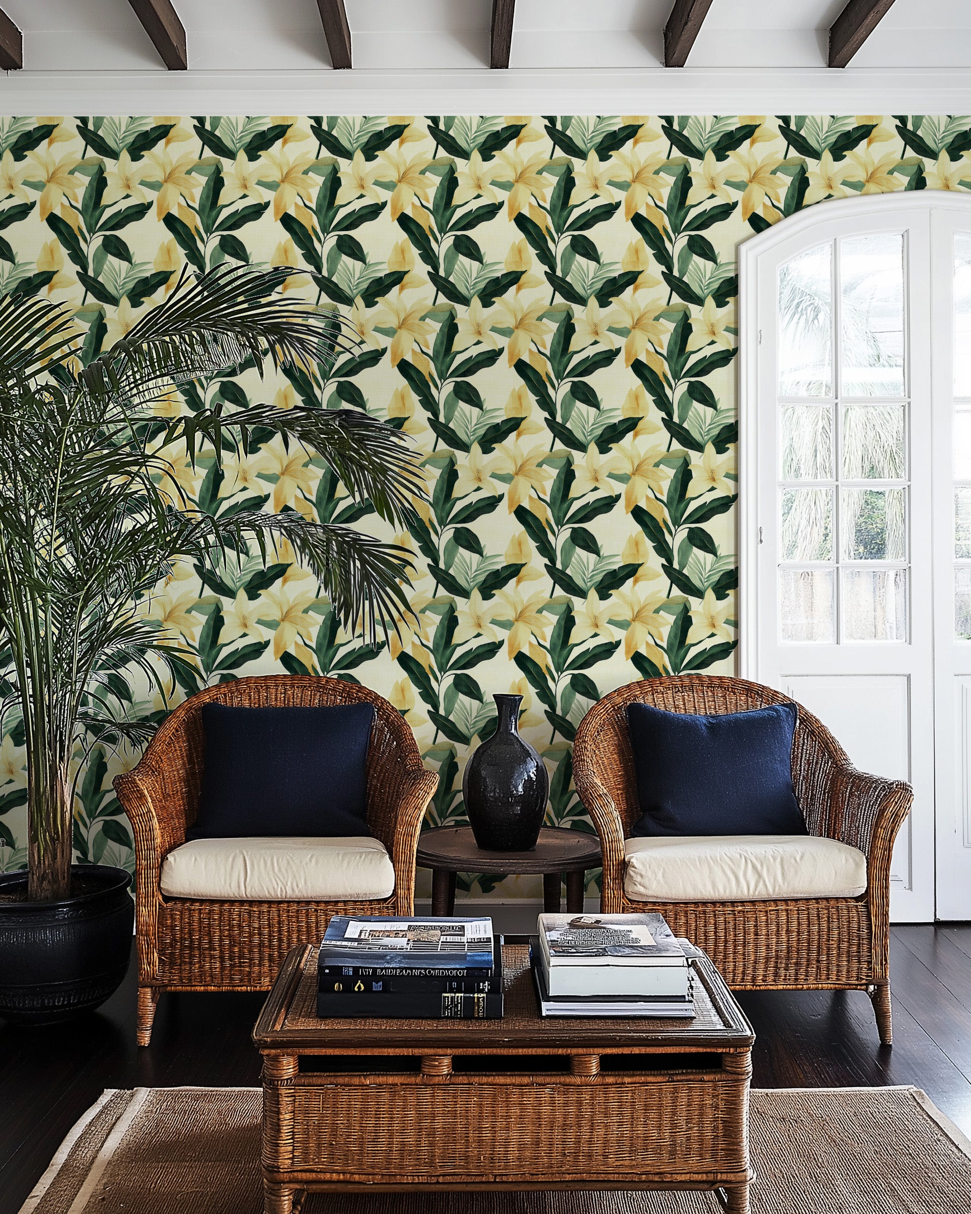 Verdant Vista Colonial Wallpaper