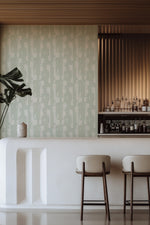 Lisbon in Sage Green Commercial Vinyl Wallcovering