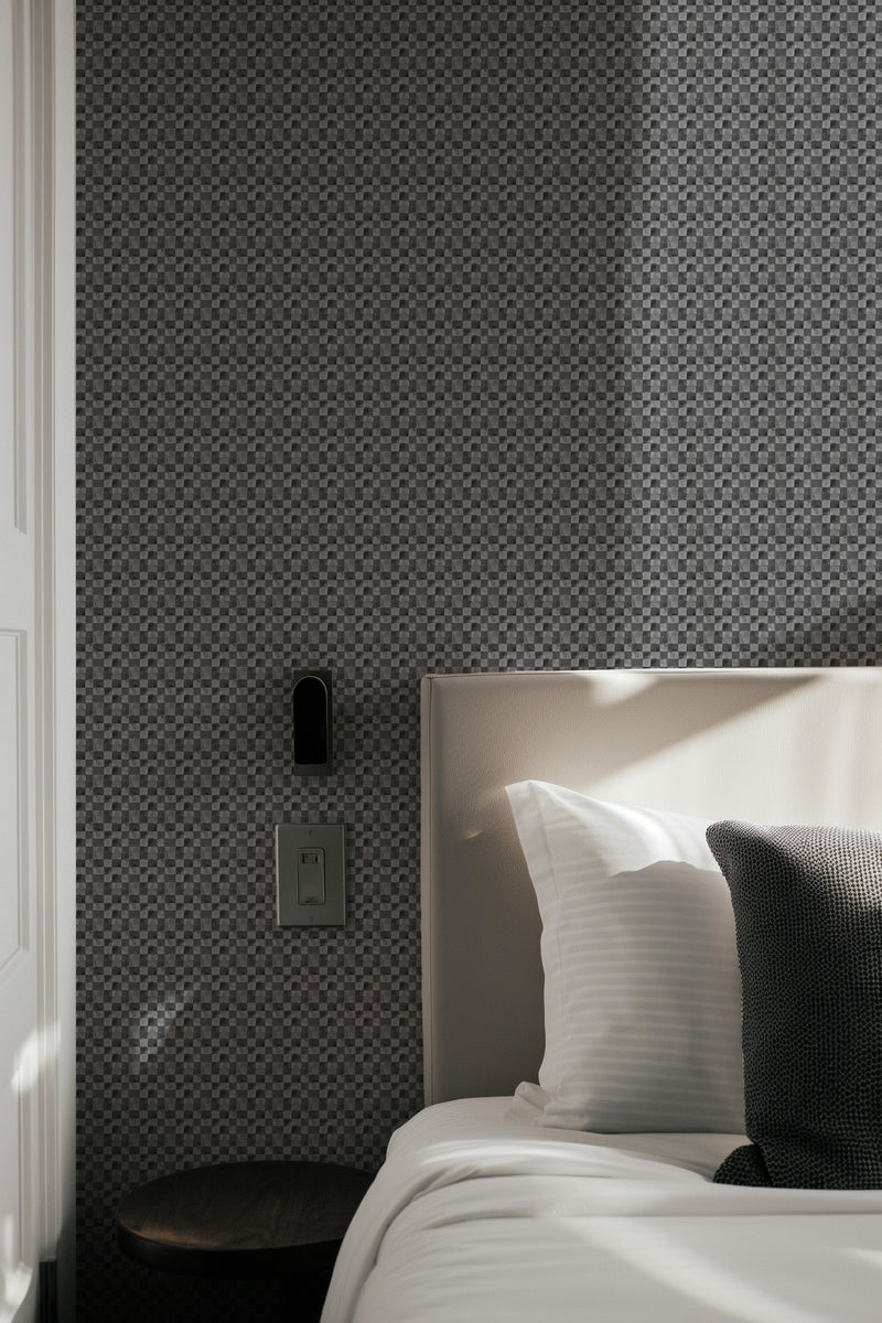 Harbour in Charcoal Commercial Vinyl Wallcovering