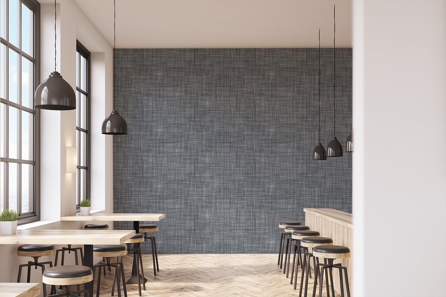 Aspen in Slate Commercial Vinyl Wallcovering