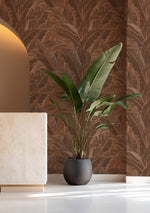 Maui in Chocolate Brown Commercial Vinyl Wallcovering