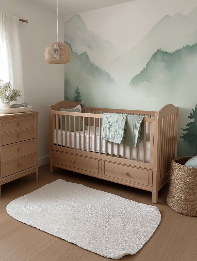 Mountain Range Wallpaper Mural from Olive et Oriel where you can shop wallpaper and artworks online