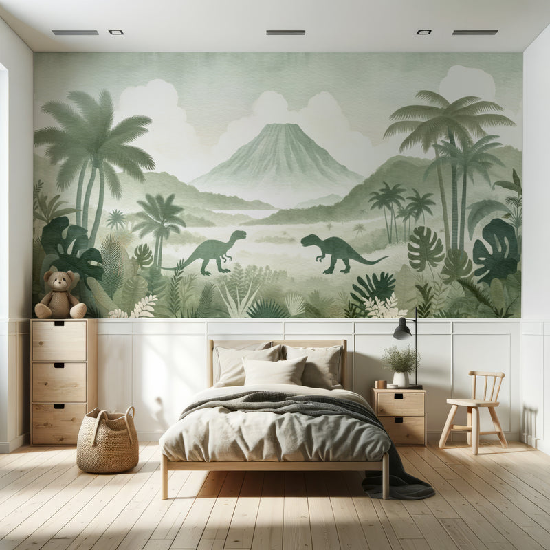 Jurassic Island Safari Wallpaper Mural
