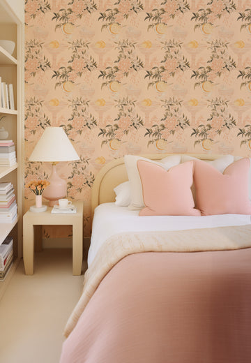 Lemon Sherbet Wallpaper from Olive et Oriel where you can shop wallpaper and artworks online