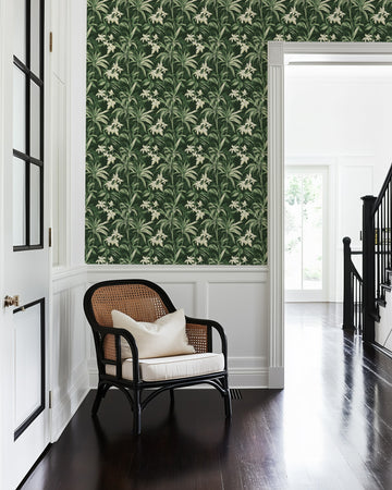 Colonial Botanical Oasis Wallpaper from Olive et Oriel where you can shop wallpaper and artworks online