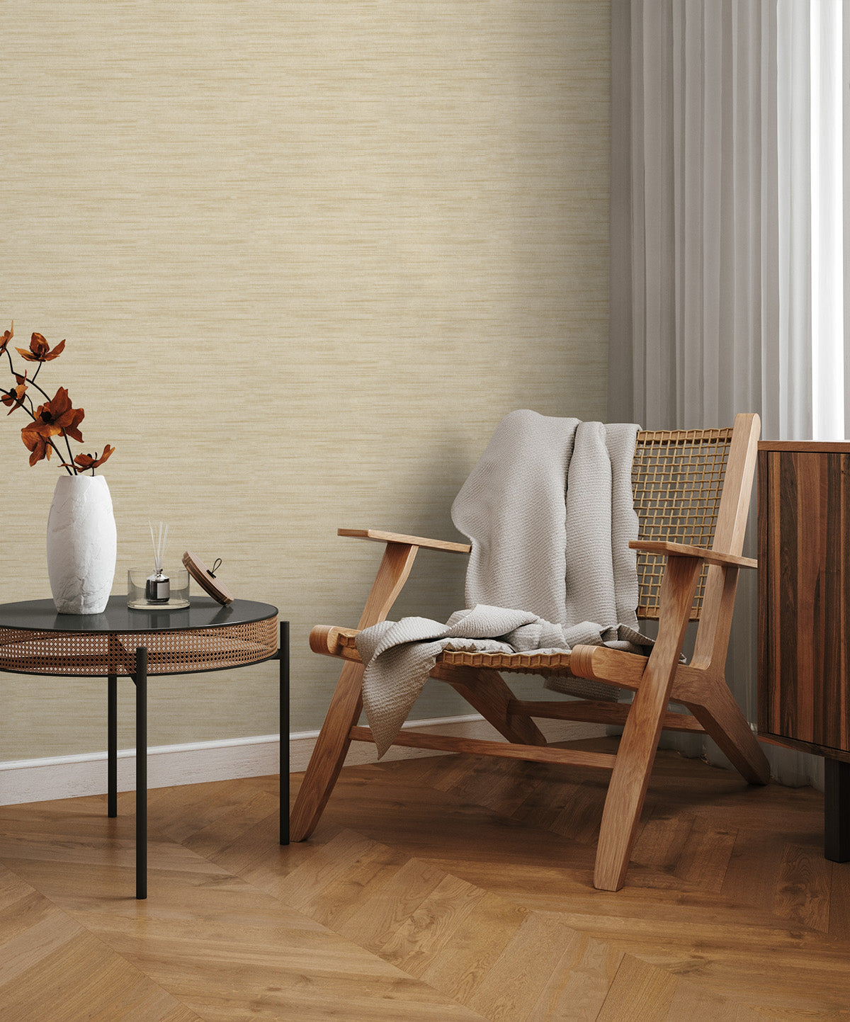 Soho in Camel Commercial Vinyl Wallcovering