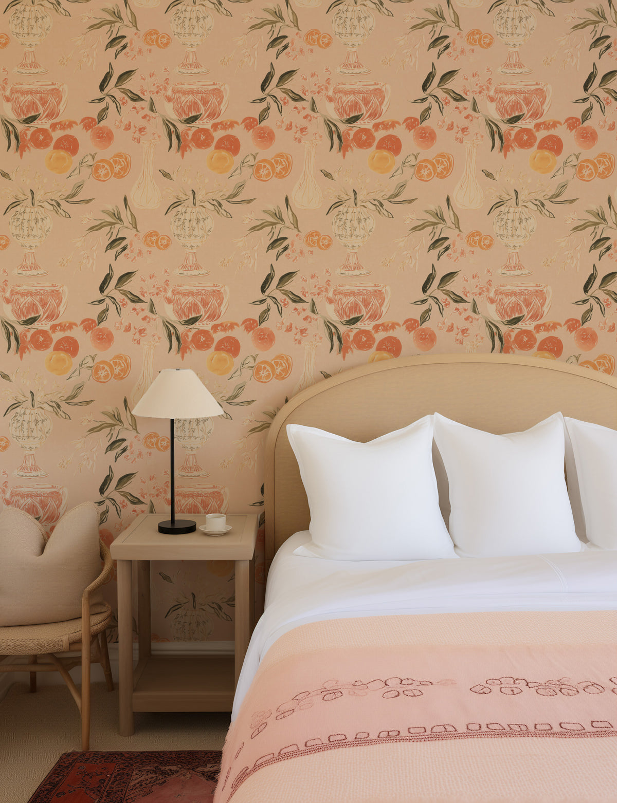 Vase à Fleurs Wallpaper from Olive et Oriel where you can shop wallpaper and artworks online